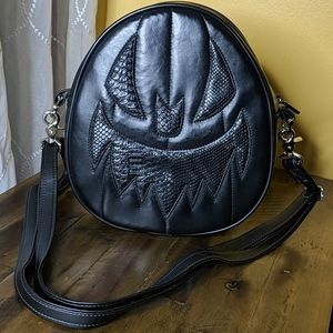 Love, Pain and Stitches Black on Black Croc